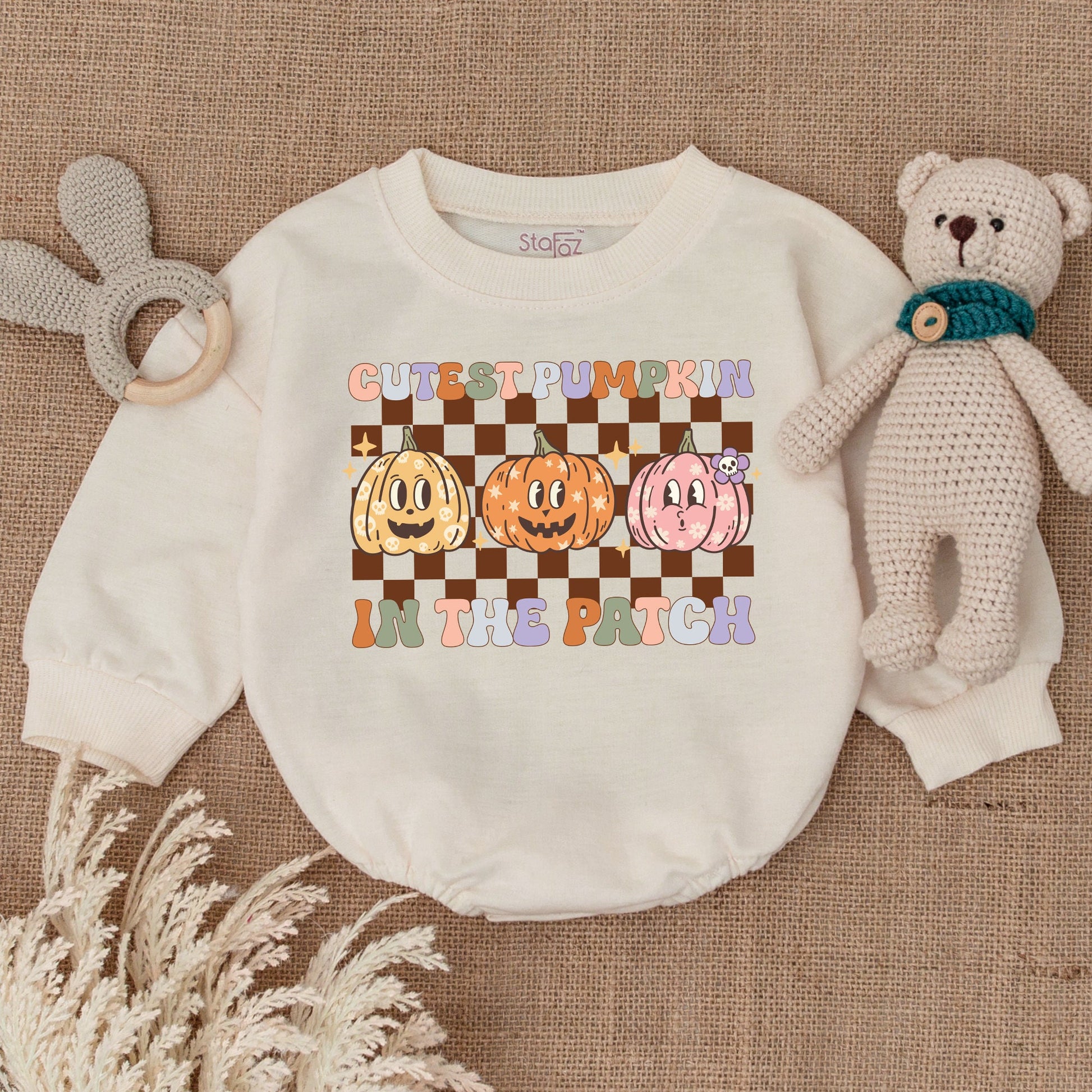 Pumpkin Bubble Romper: Adorable Baby Fall & Thanksgiving Outfit