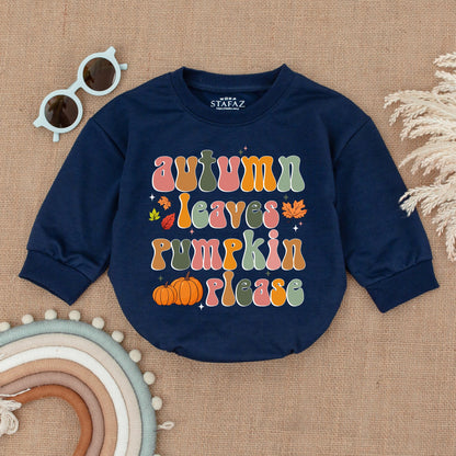 Autumn Pumpkin Baby Outfit - First Fall Bodysuit & Romper