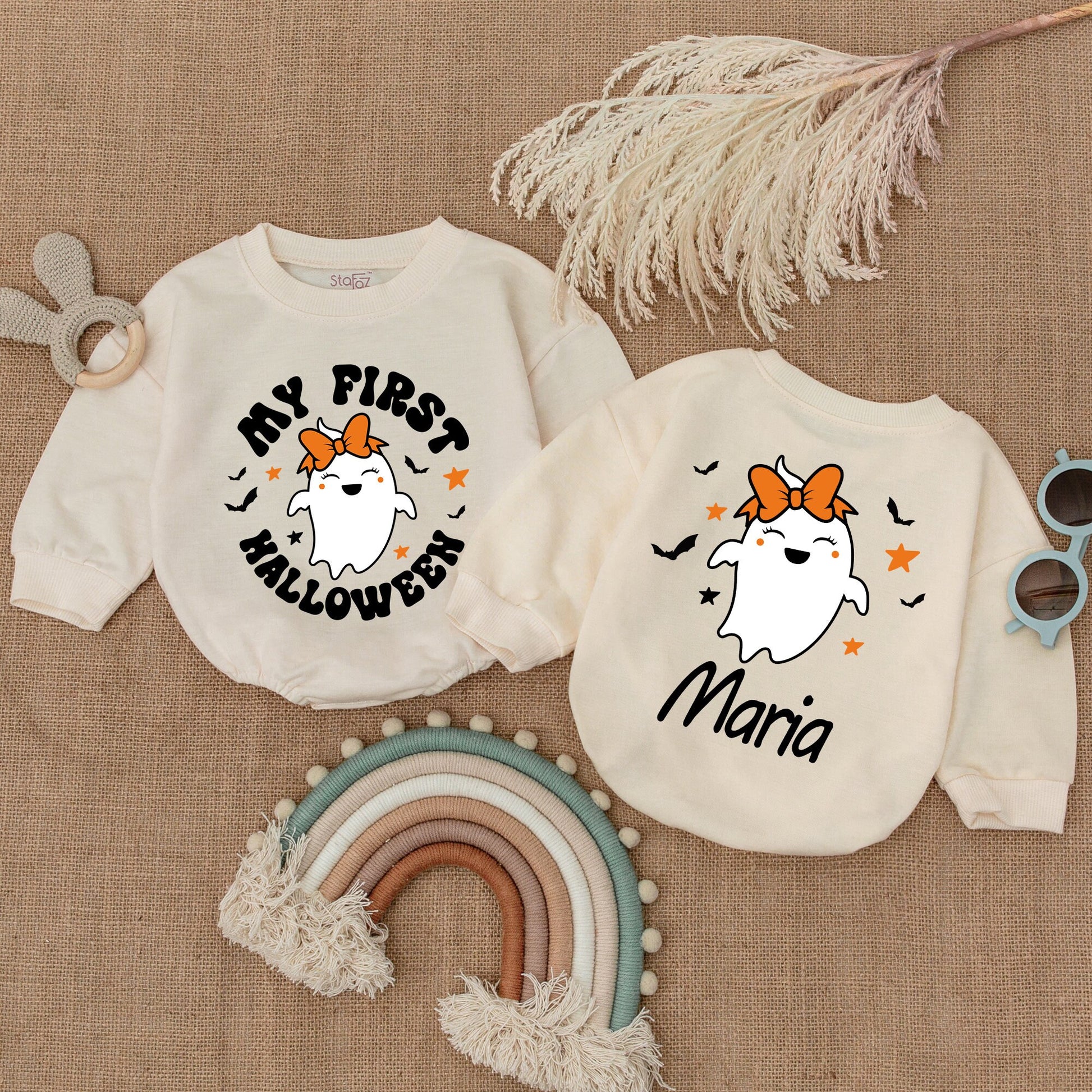 Pumpkin Bubble Romper: Baby Halloween Outfit & Shower Gift