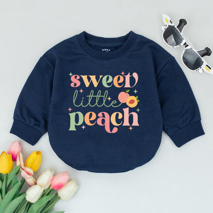 Sweet Little Peach Baby Romper Pastel Peach Theme Bodysuit Cute Minimalist Newborn Outfit Gender Neutral Gift