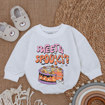 Sweet & Spooky Baby Ghost Bodysuit My First Halloween Outfit Bubble Romper Boy Clothes Adorable Infant Fall Essential