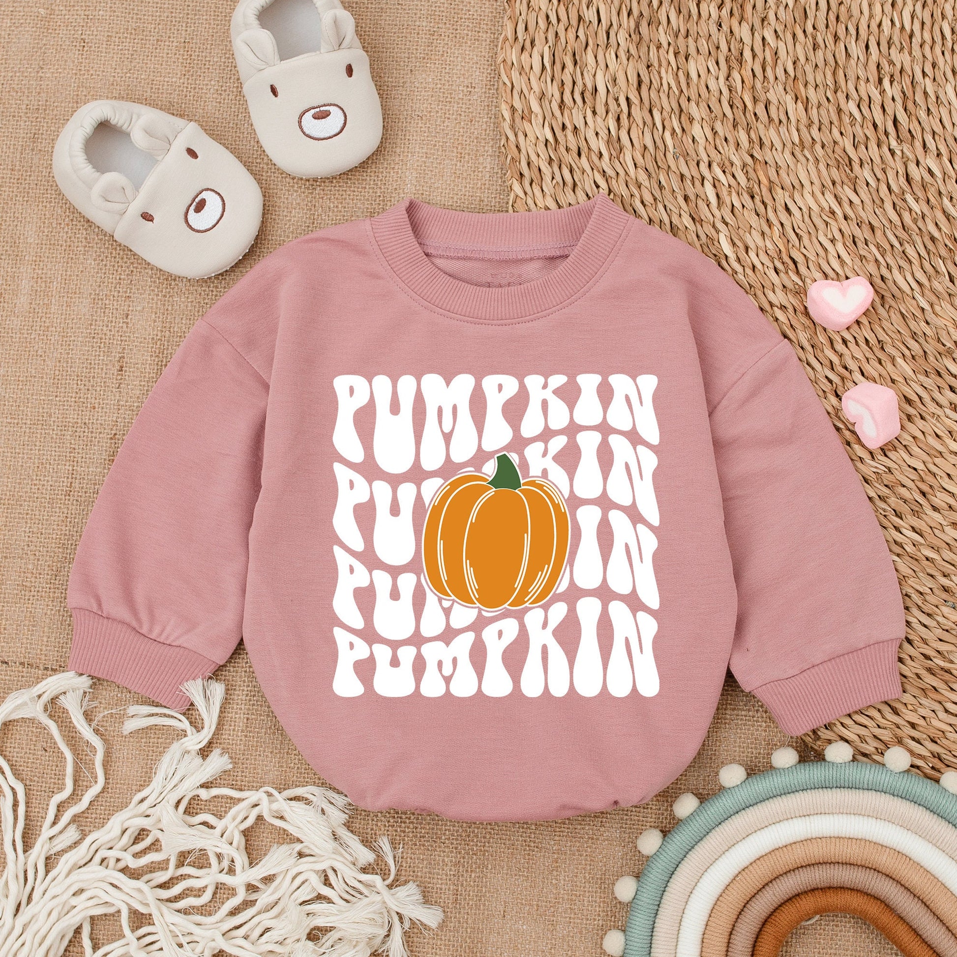 First Thanksgiving Pumpkin Romper – Adorable Fall Baby Outfit