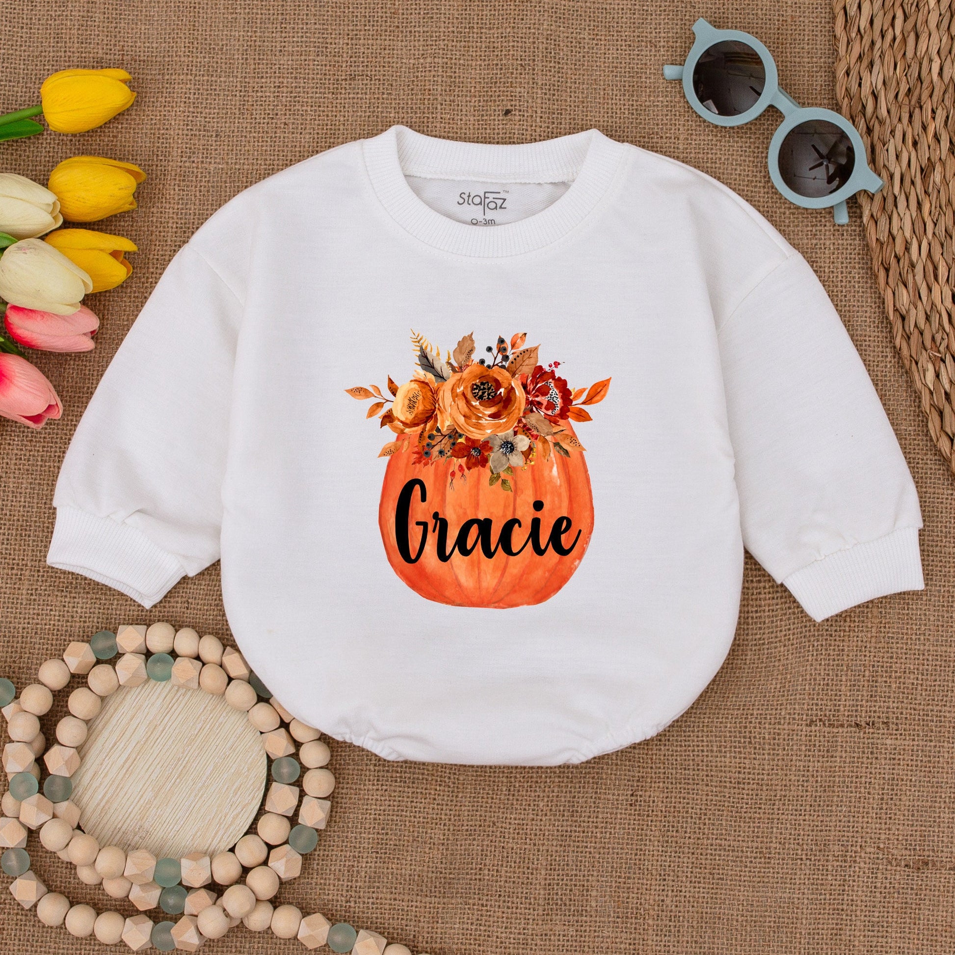 Adorable Pumpkin Baby Romper: Fall, Halloween, Thanksgiving Outfit