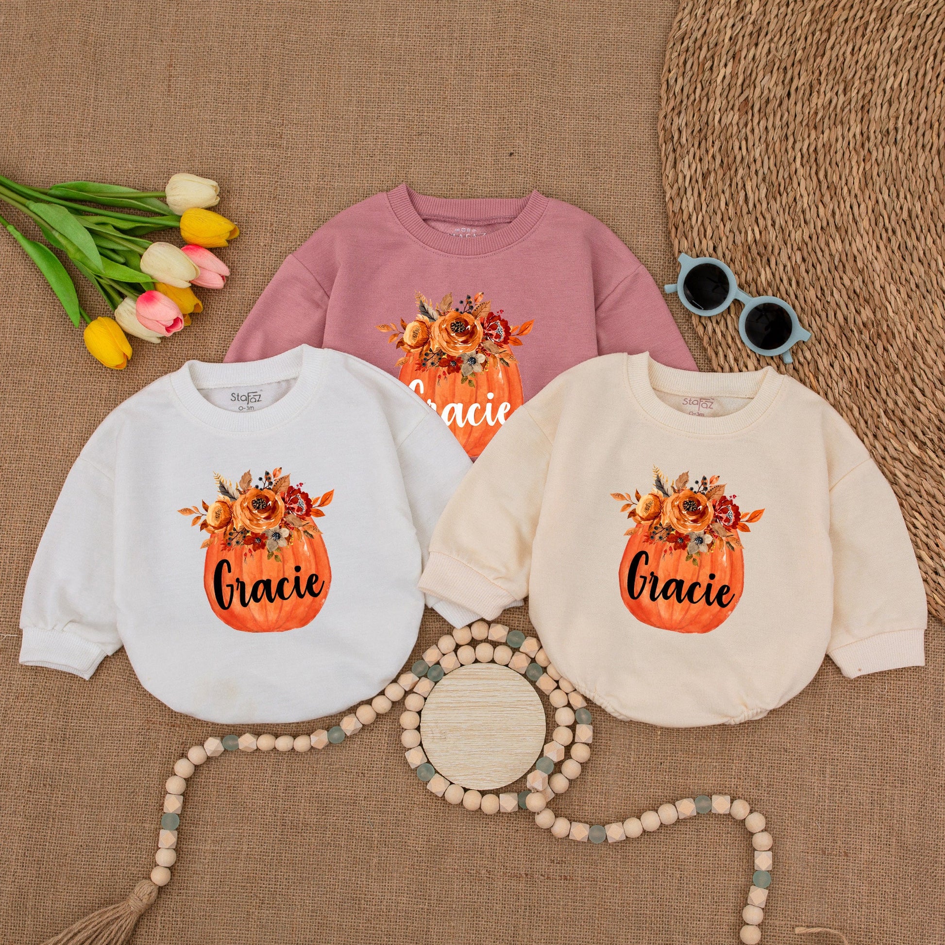 Adorable Pumpkin Baby Romper: Fall, Halloween, Thanksgiving Outfit