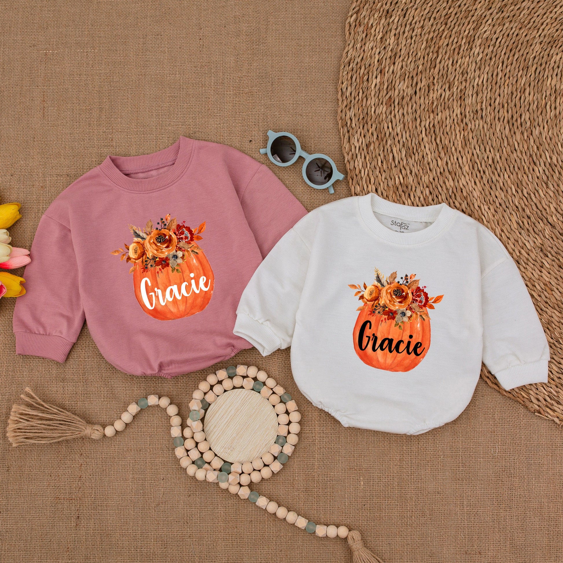 Adorable Pumpkin Baby Romper: Fall, Halloween, Thanksgiving Outfit