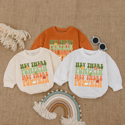 Adorable Autumn Pumpkin Baby Outfit: First Thanksgiving Bodysuit