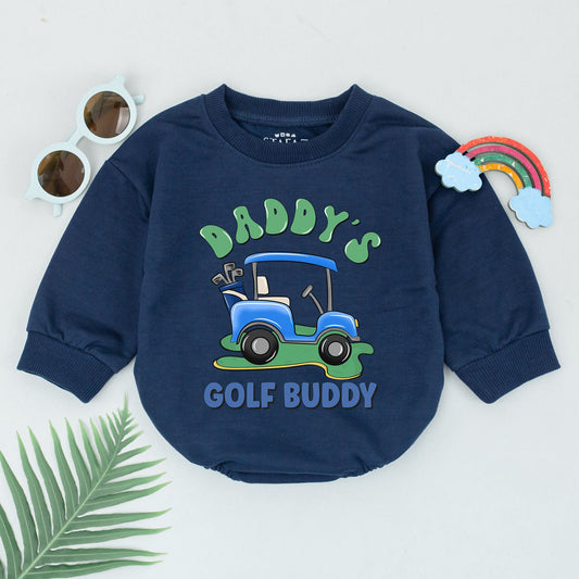 Daddy's Golf Buddy Baby Romper: Future Golfer Outfit for Baby Boy, Father's Day Gift, Cute Golf Cart Bodysuit Newborn Coming Home Clothes, Dad and Me Fun (139 chars)