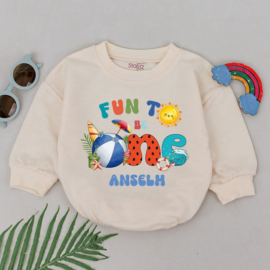 Beach Pool Fun to Be One Watermelon Wave Romper for Baby Anselm First Birthday Outfit Summer Celebration Gift