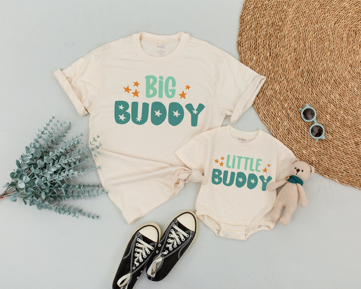Matching Big Buddy & Little Buddy Shirts for Dad and Son: Father's Day Gift, Daddy and Me Outfits, Baby & Toddler