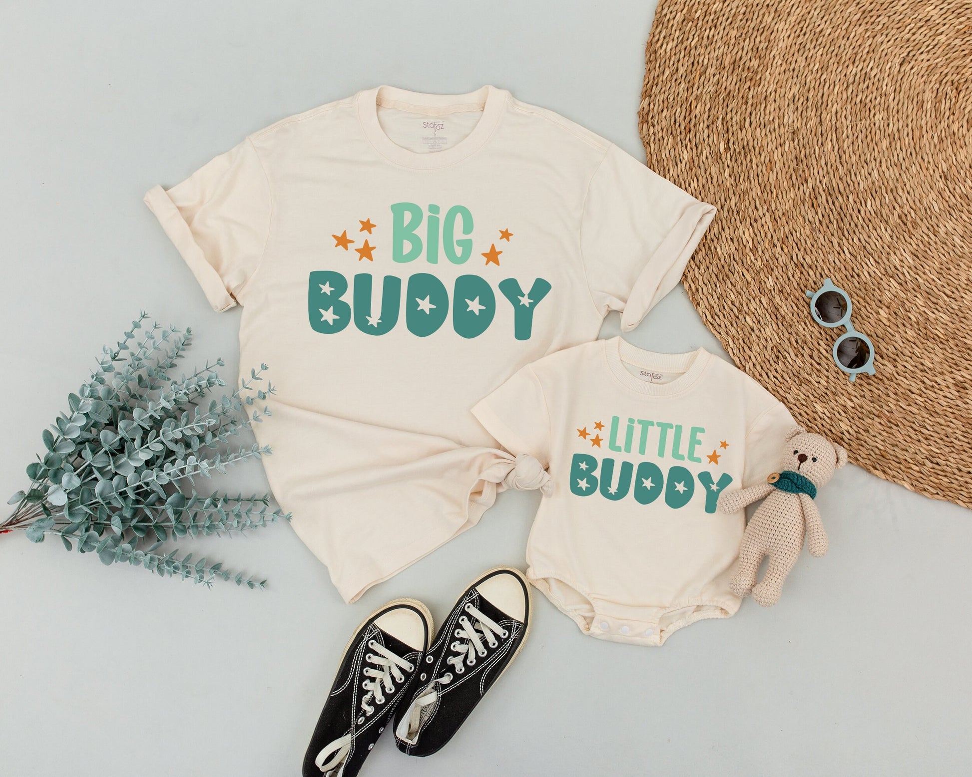 Matching Big Buddy & Little Buddy Shirts for Dad and Son: Father's Day Gift, Daddy and Me Outfits, Baby & Toddler