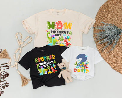 Matching Dinosaur Birthday Shirts – Family Dino 1st Birthday Outfits