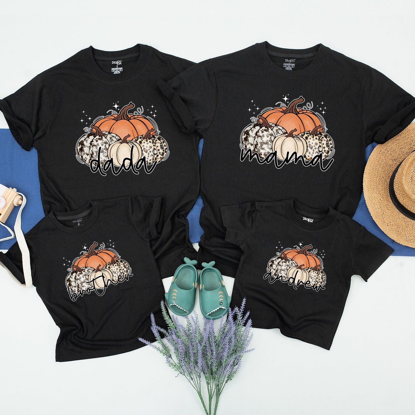 Cozy Fall Family Pumpkin Shirts - Matching Outfits for All Ages