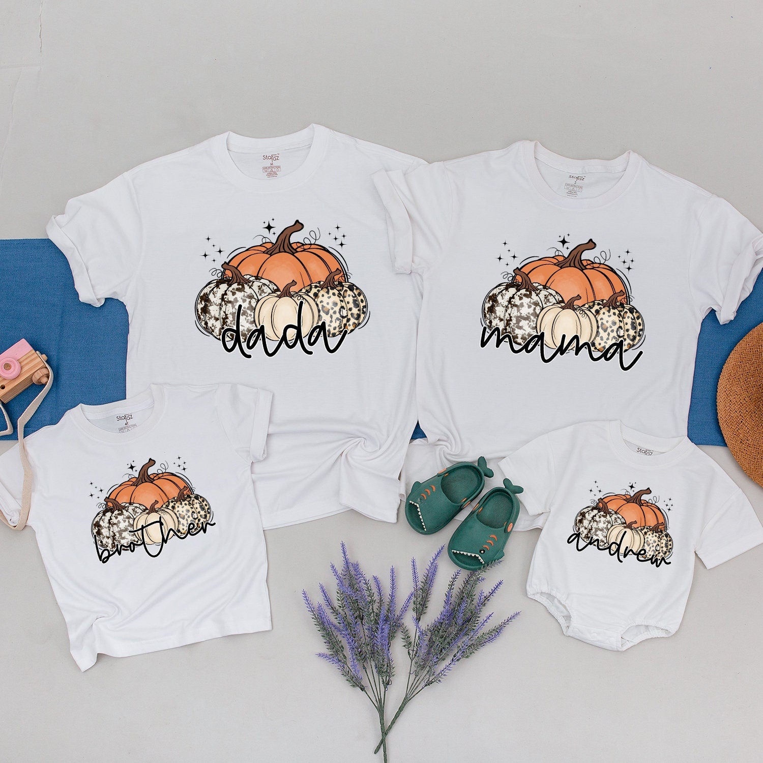 Cozy Fall Family Pumpkin Shirts - Matching Outfits for All Ages