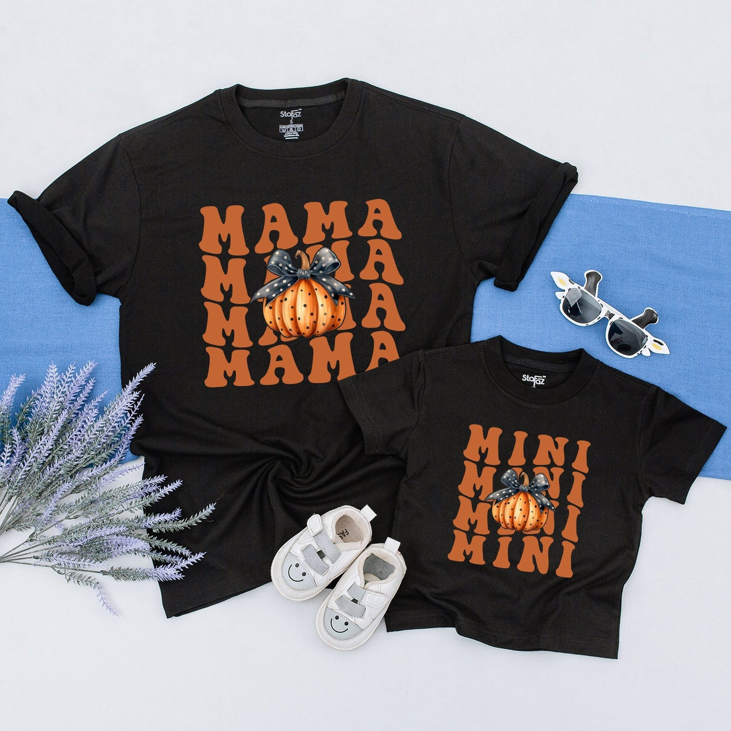 Autumn Mama and Mini Pumpkin Shirts: Mommy & Me Matching Outfits  