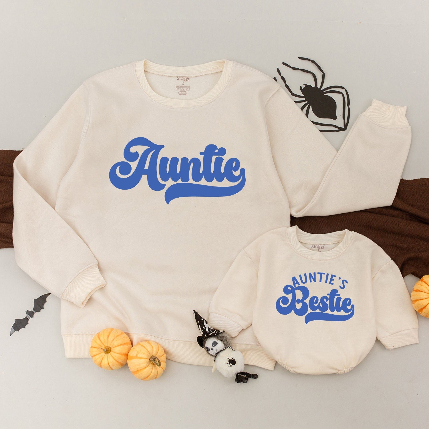 Auntie & Niece Personalized Sweatshirts - Cute Custom Gift Set