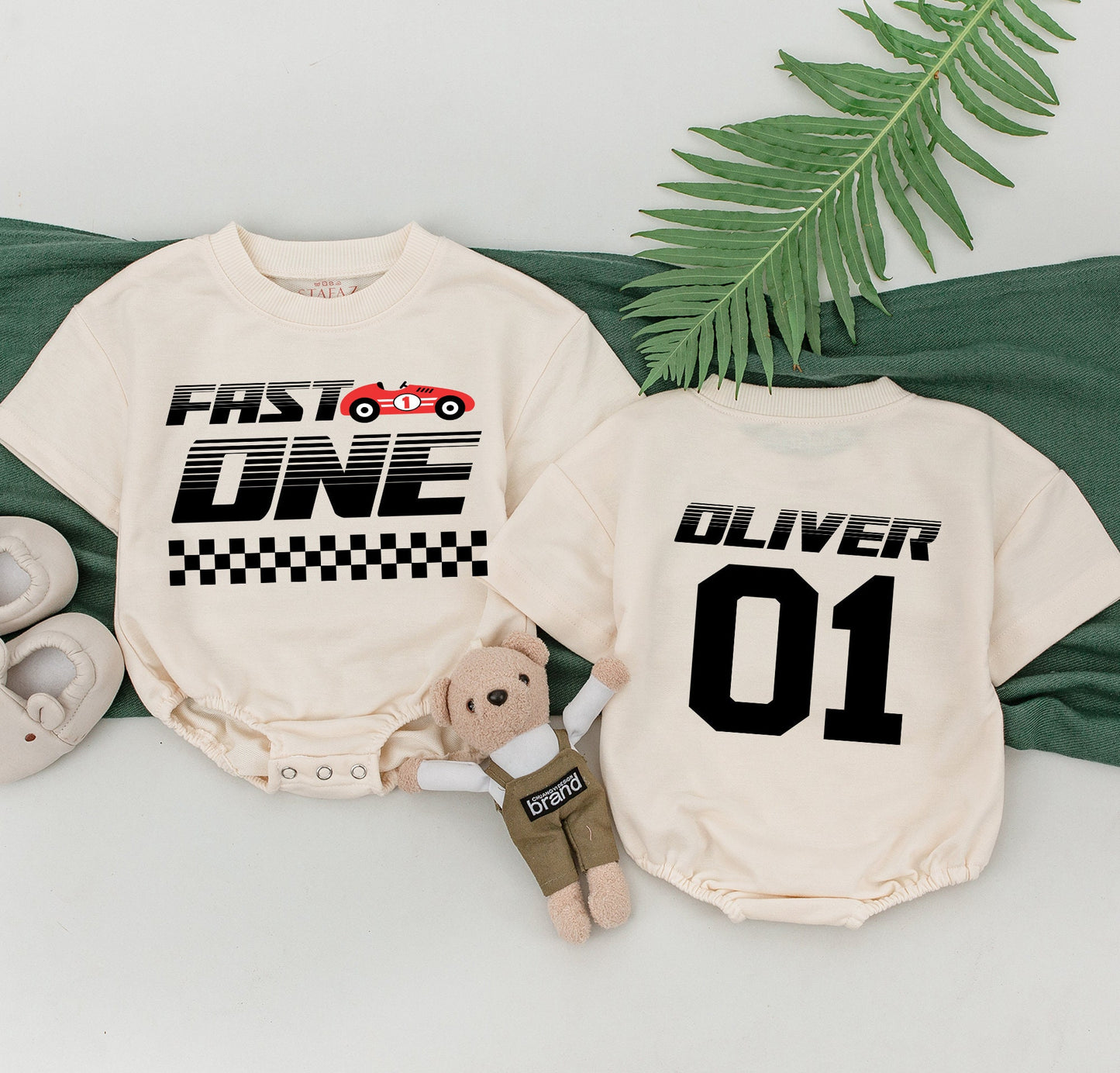 Race Car Birthday Family Tees: Fast 1 Theme, Mommy & Me Outfit