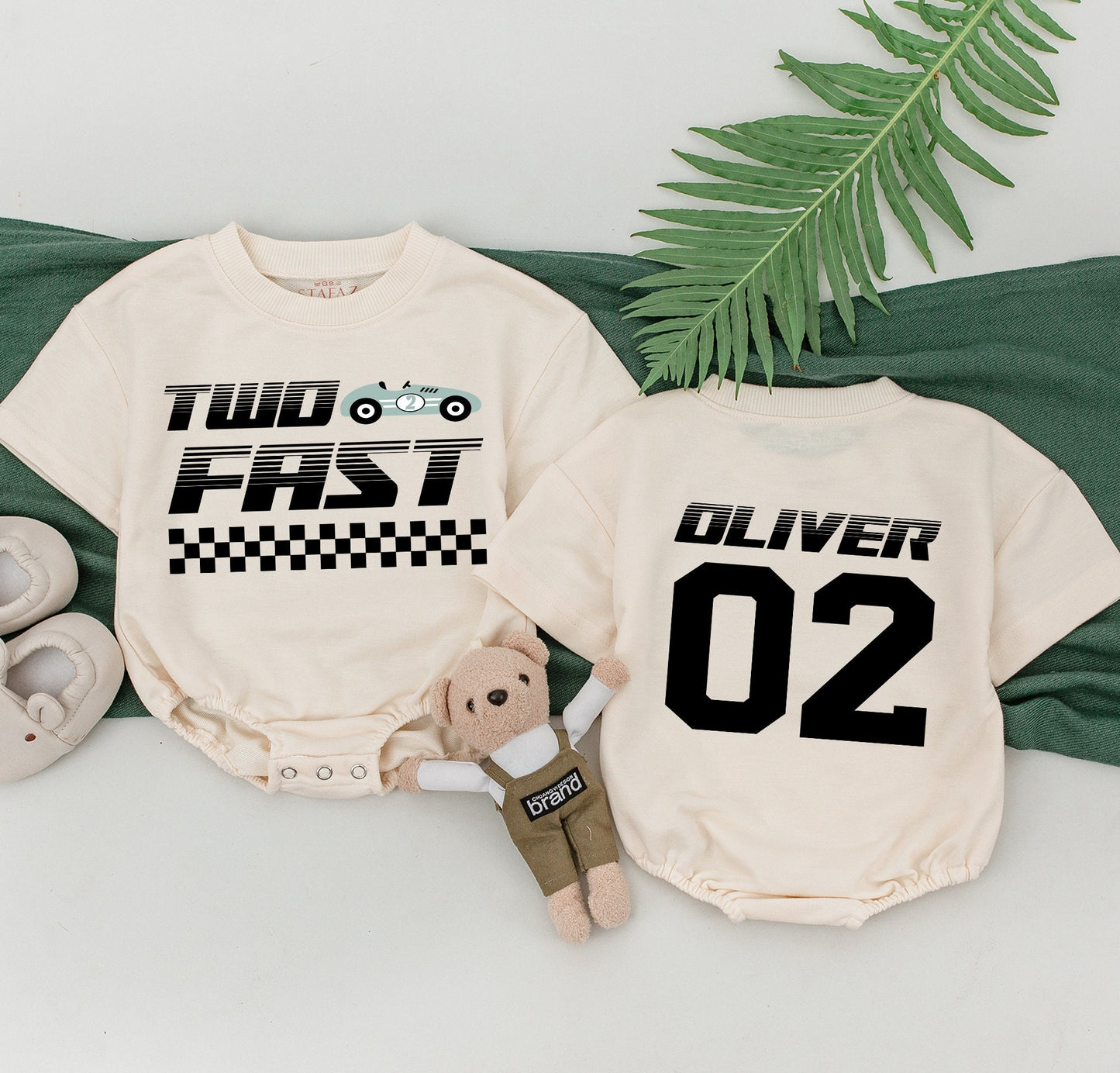 Race Car Birthday Shirt for Kids & Family – 2 Fast Themed Outfit