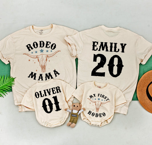 First Rodeo Birthday Shirt for Boys & Girls - Western 1st Outfit  