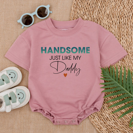 Daddy & Me First Father's Day Romper – Baby Boy Short Sleeve Outfit