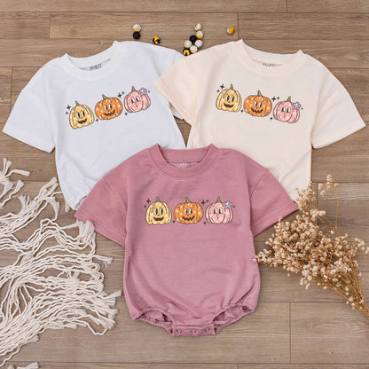 Festive Baby Romper: Pumpkin & Thanksgiving Newborn Outfit