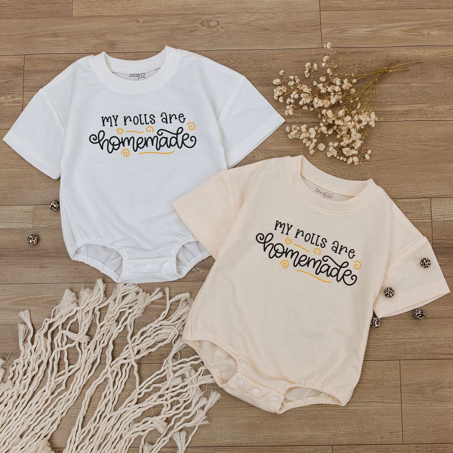 Retro Baby Romper & Tee: Funny Thanksgiving & Fall Clothing