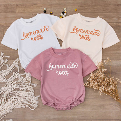 Retro Fall Baby Romper & Tee – Cute, Funny Thanksgiving Outfit