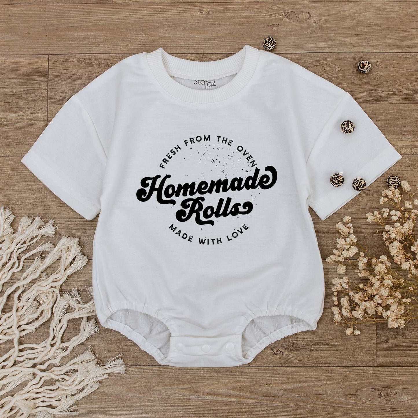 Retro Baby Romper & Tee: Funny Thanksgiving & Fall Styles