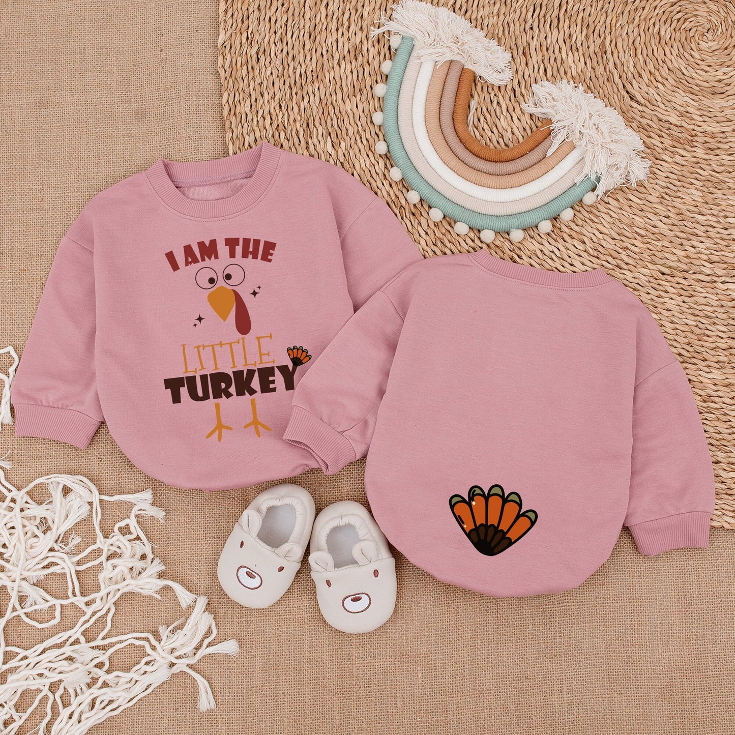 Thanksgiving Romper - Infant Outfit for First Fall & Gender Reveal