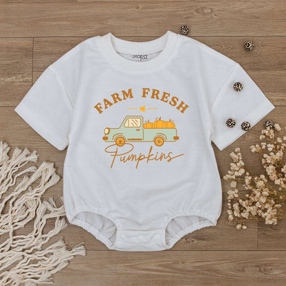 Autumn Baby Romper & Toddler Tee - Perfect Pumpkin Patch Outfit