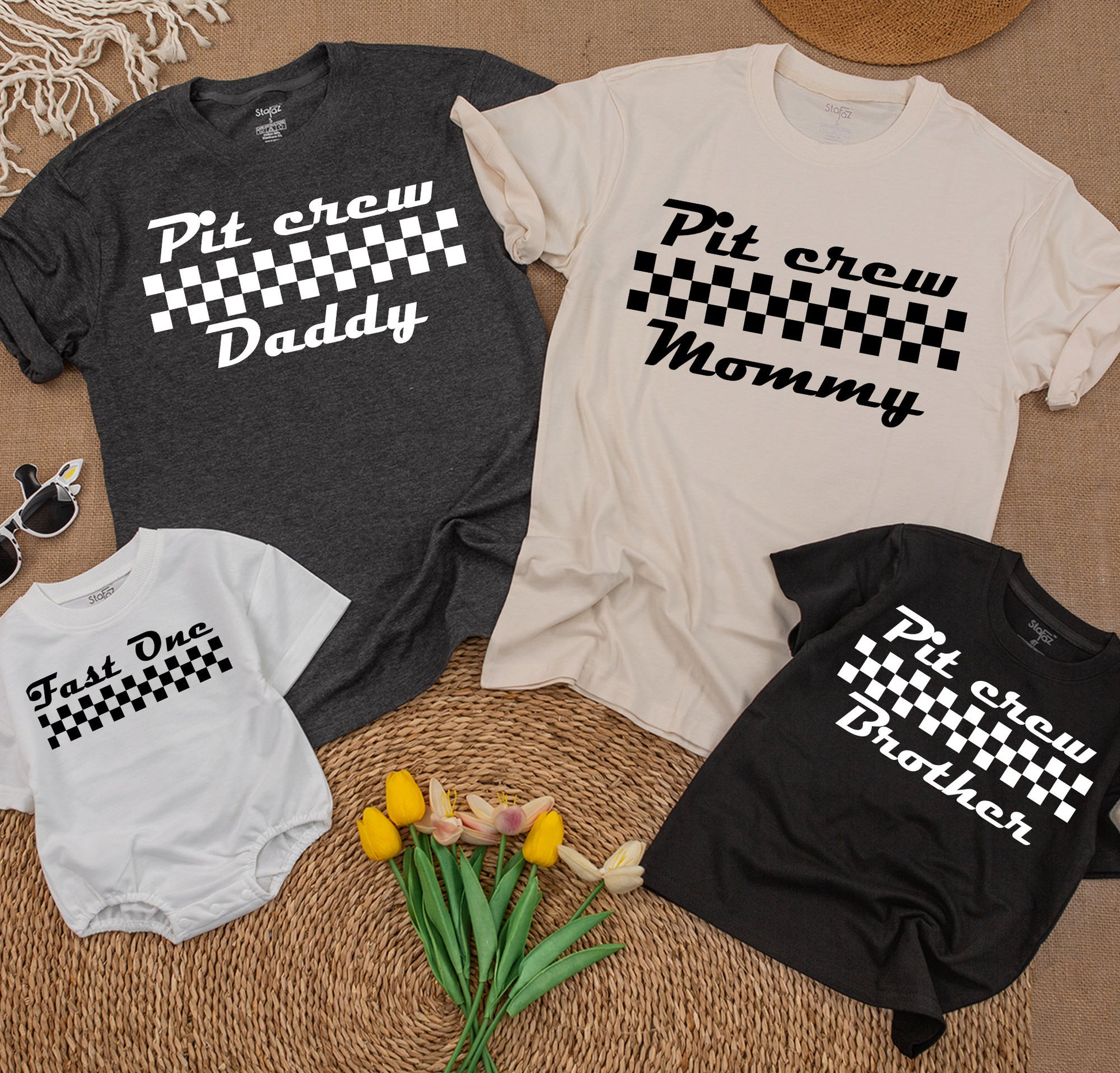 Race Car Family Birthday Shirts, 1st Birthday Outfit, Fast One Theme