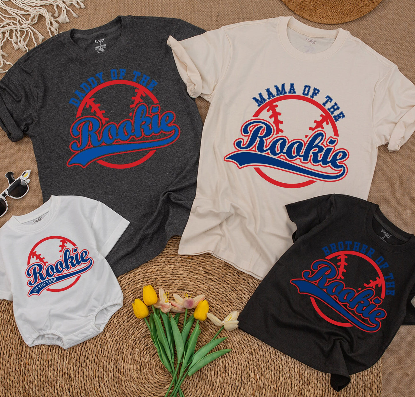 Rookie Baseball Birthday Shirt – Family Matching Tees for All