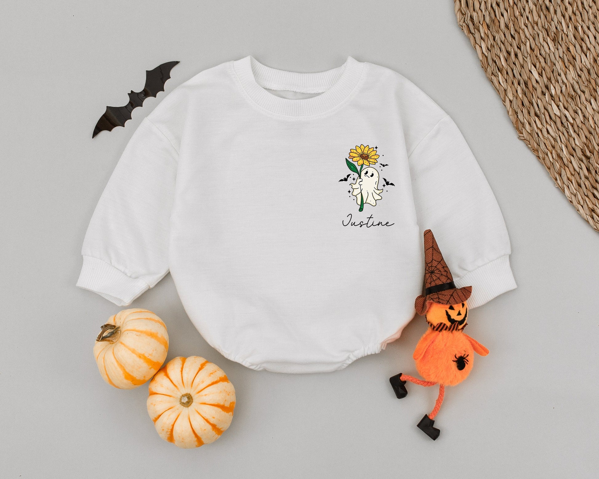Custom Halloween Romper: First Halloween, Personalized Baby Outfit
