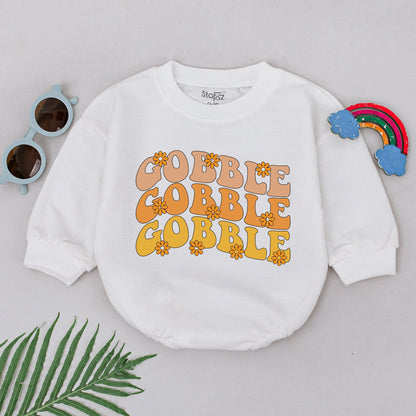 Turkey Day Baby Romper – First Thanksgiving Outfit for Boys & Girls