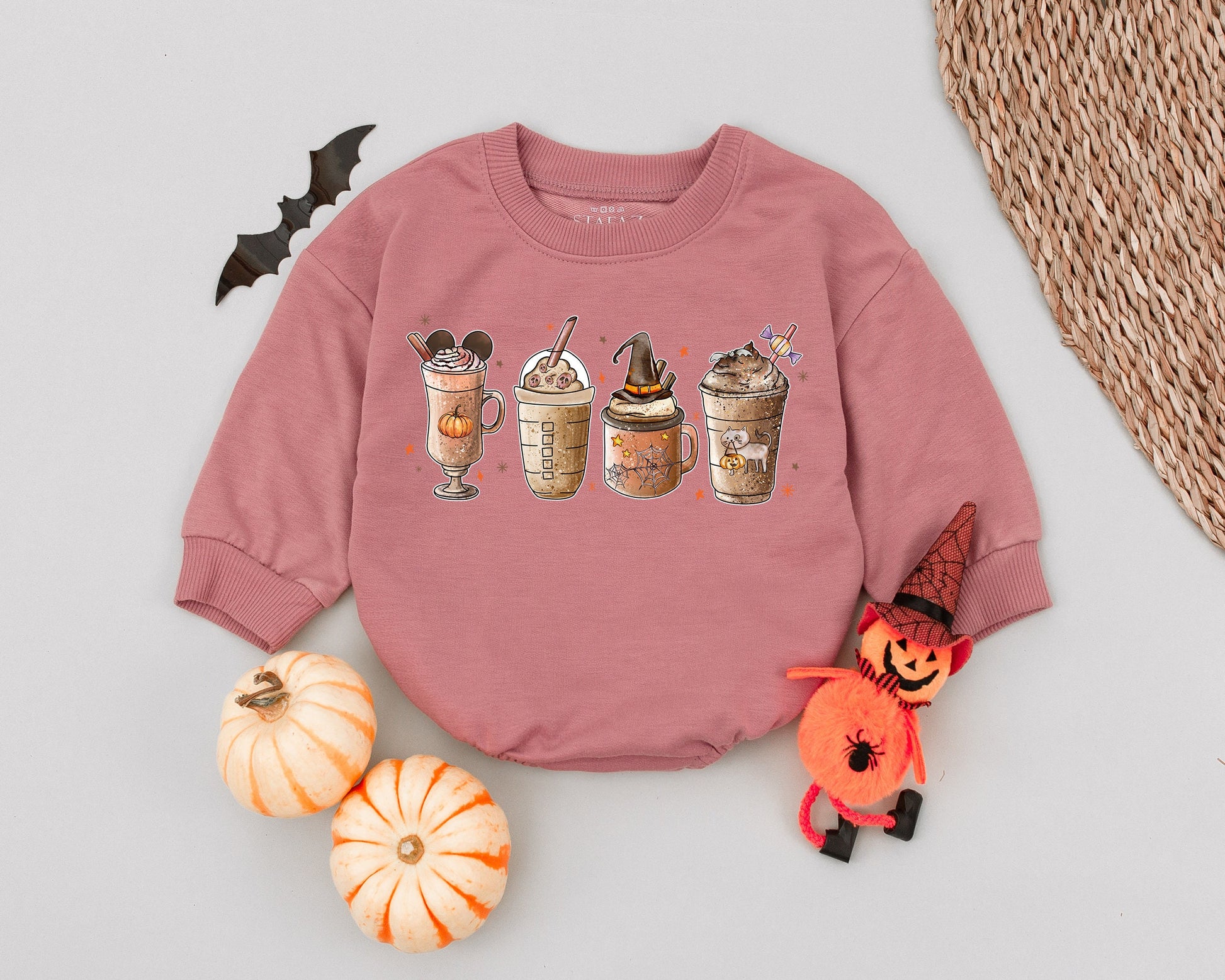 Pumpkin Spice Baby Romper: Cute Fall Outfit for Coffee Lovers
