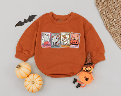 Spooky Baby Romper: Retro Tarot, First Halloween Costume Outfit