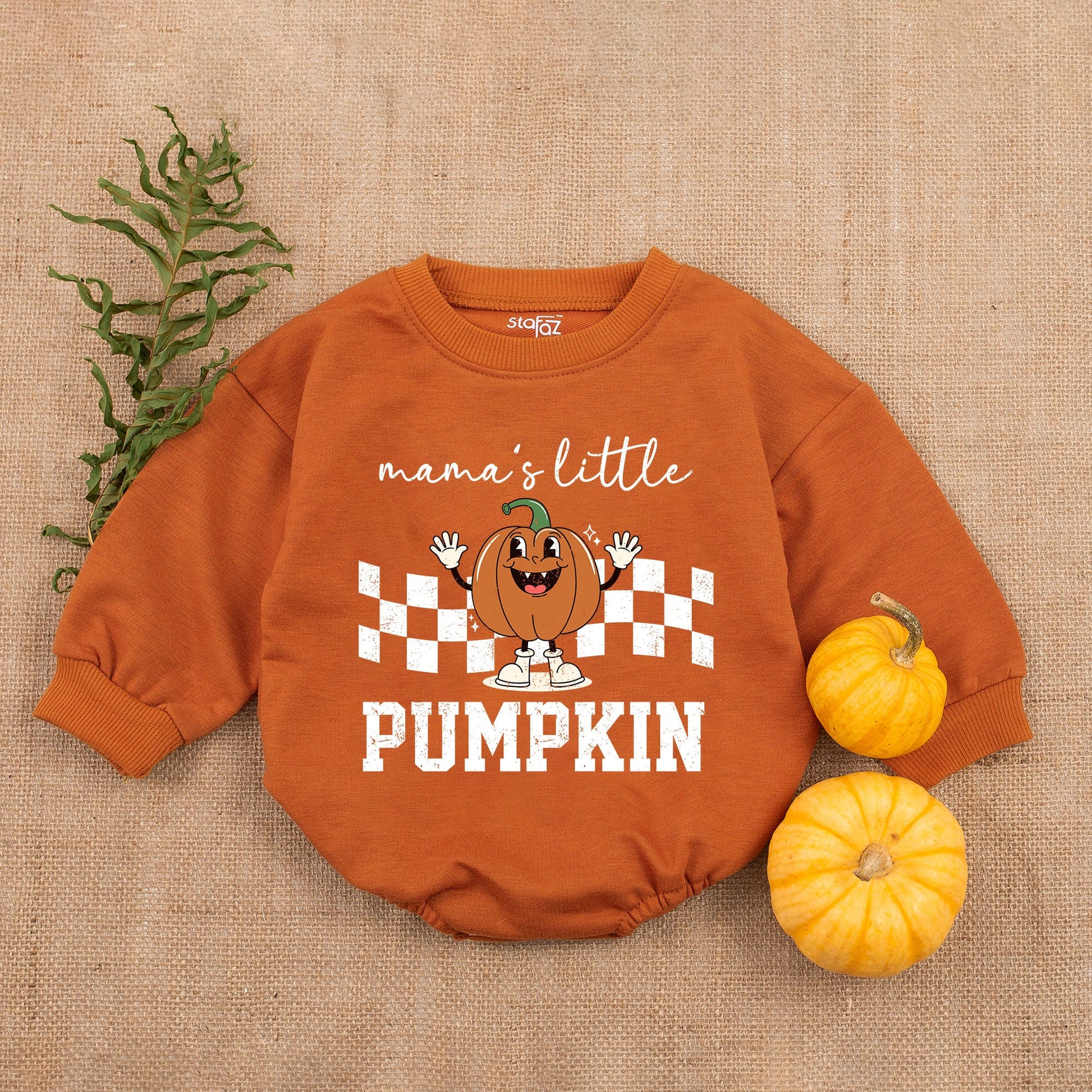 Pumpkin Baby Romper - First Thanksgiving Outfit for Infants