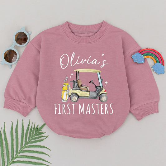 Retro Future Golfer Romper: Adorable Father's Day Baby Outfit
