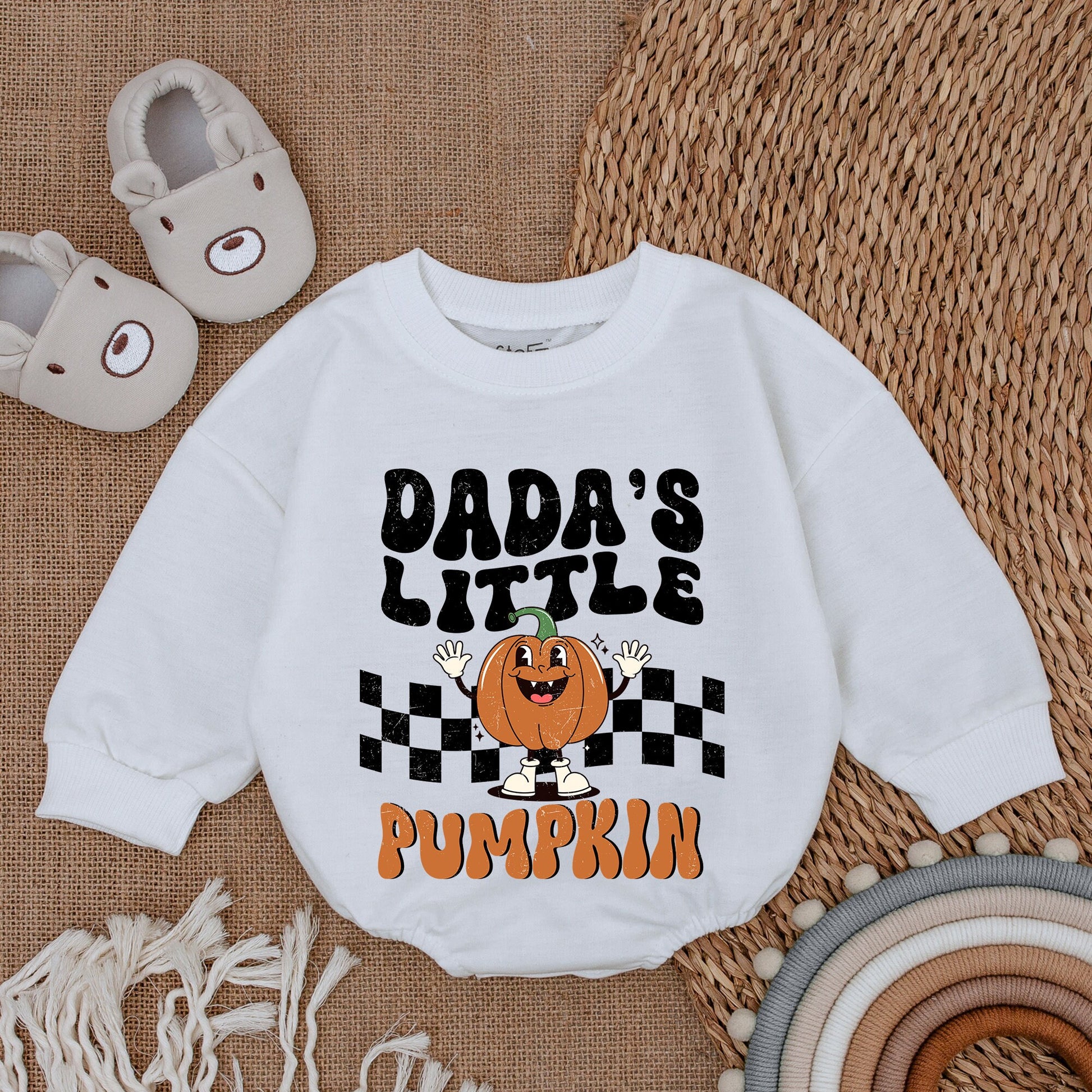 Pumpkin Baby Romper - Thanksgiving Outfit - Fall Baby Clothes