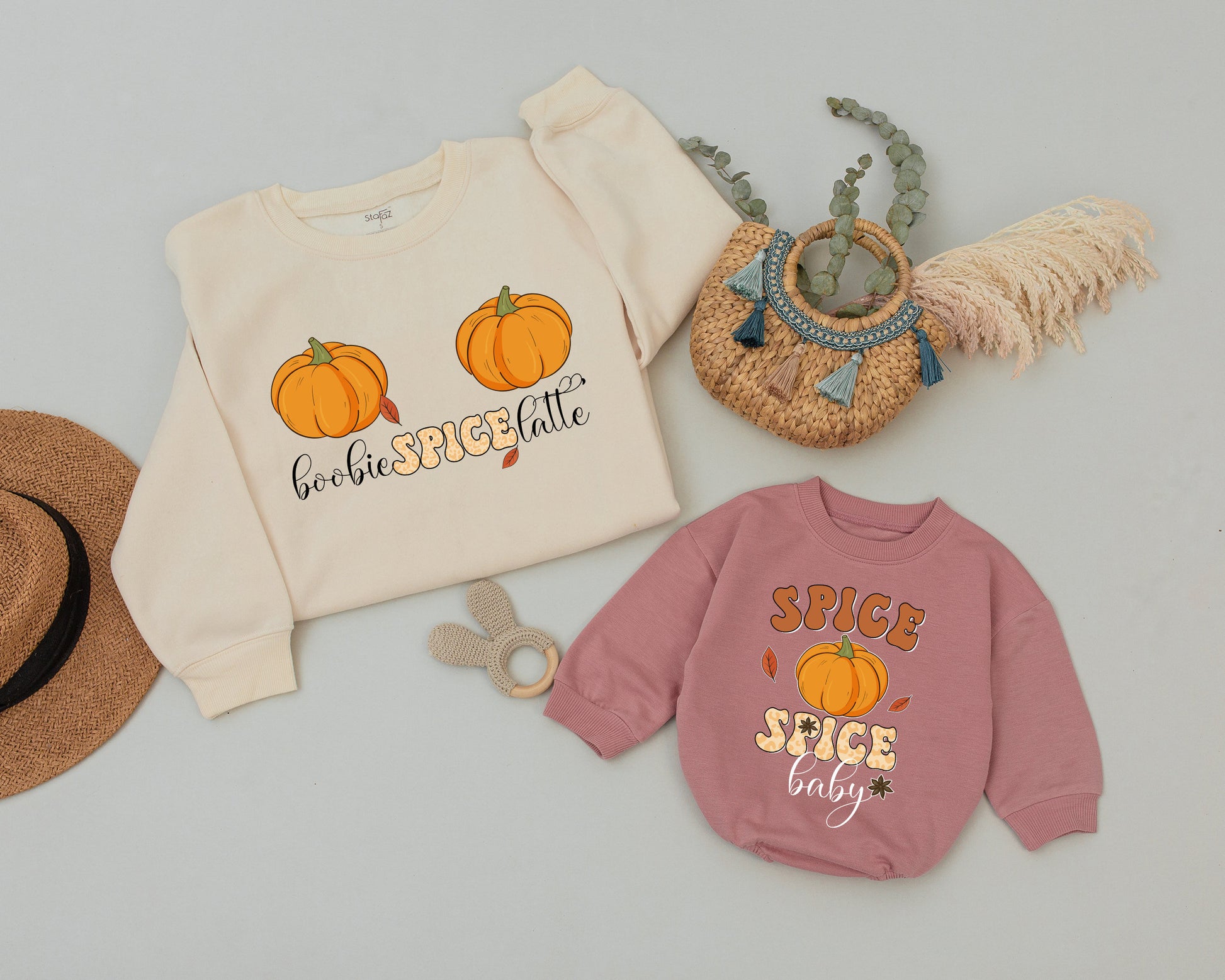 Pumpkin Mama and Mini Sweaters: Cute Halloween & Fall Outfits