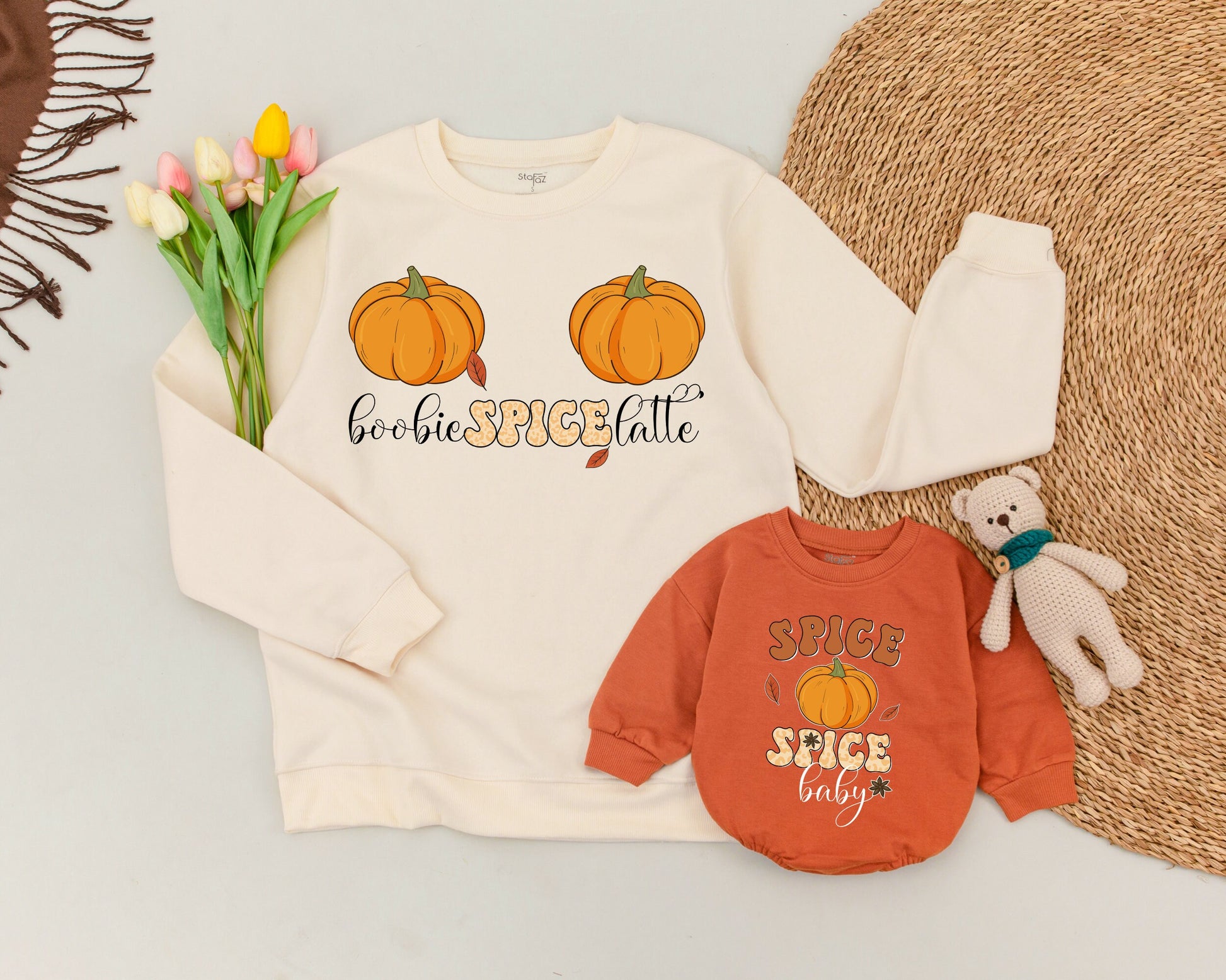 Pumpkin Mama and Mini Sweaters: Cute Halloween & Fall Outfits