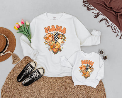 Retro Pumpkin Spice Matching Mommy & Me Halloween Sweatshirts