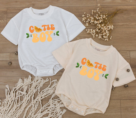 Retro Cutie Baby Romper - Fruit Theme Gender Neutral Newborn Gift