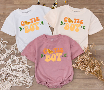 Retro Cutie Baby Romper - Fruit Theme Gender Neutral Newborn Gift