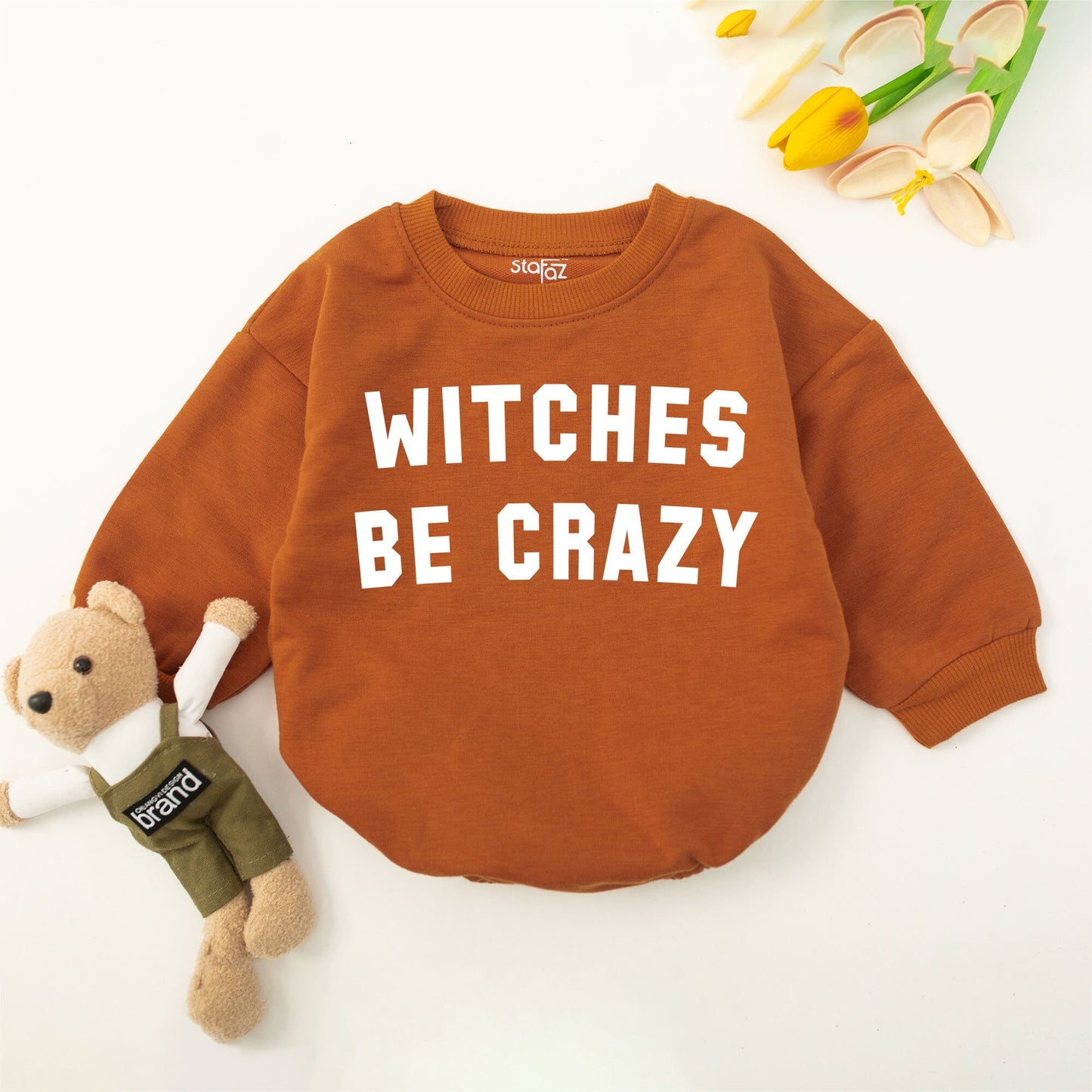 Cute Witchy Romper for Toddlers - First Halloween Baby Outfit