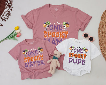 Spooky Family Matching Shirts, Retro Halloween Costume Outfits