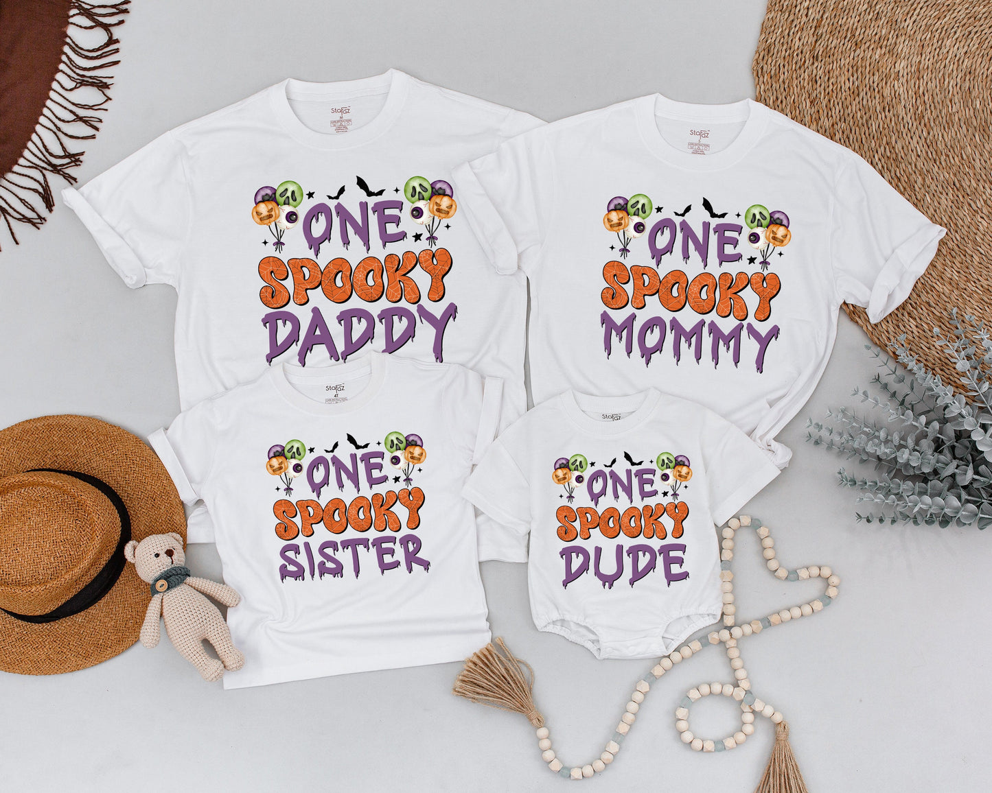 Spooky Family Matching Shirts, Retro Halloween Costume Outfits