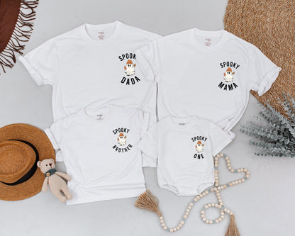 Spooky Family Halloween Shirts: Vintage Ghost & Personalized Outfit