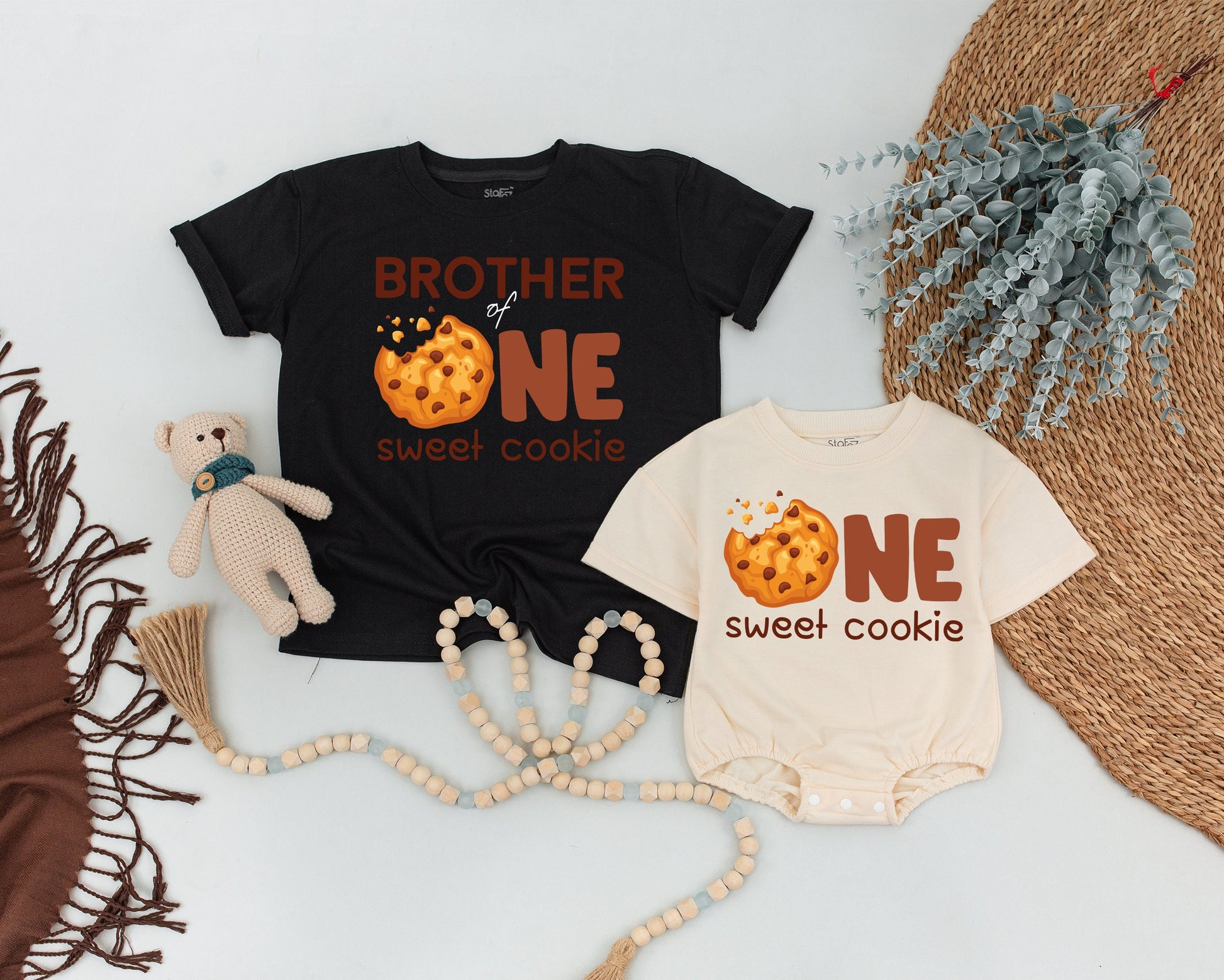 Sweet One Family Birthday Shirts: Milk & Cookies Matching Outfits