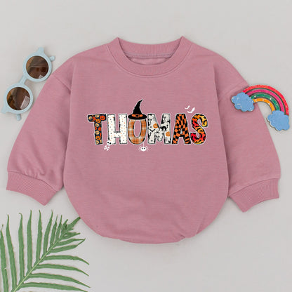 Spooky Personalized Baby Romper - Halloween Costume & Shower Gift
