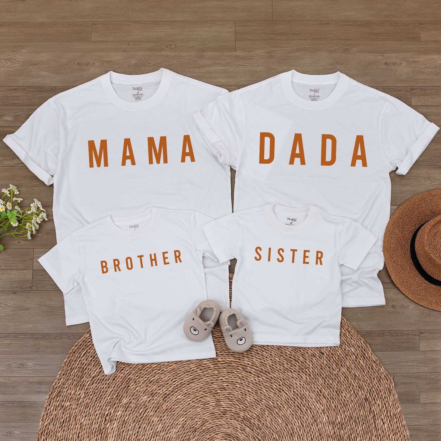 Matching Pumpkin Family Outfits: Baby Onesie, Kids & Toddler Tees  